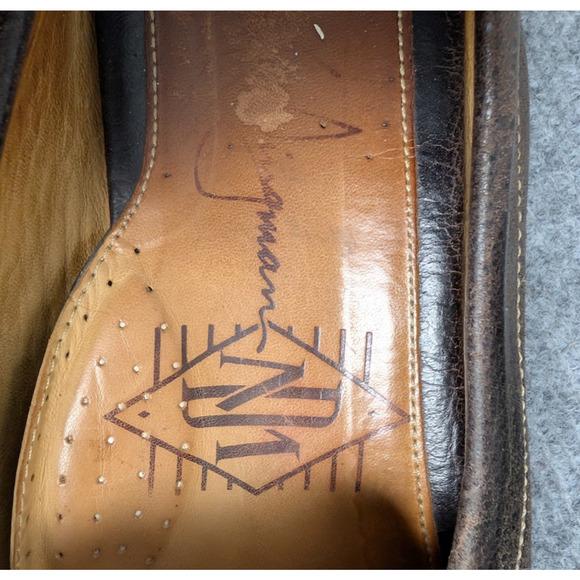 Martin Dingman Horse Bit Loafers Men 10.5 Pebbled Leather Old Money Quiet Luxury main image 4